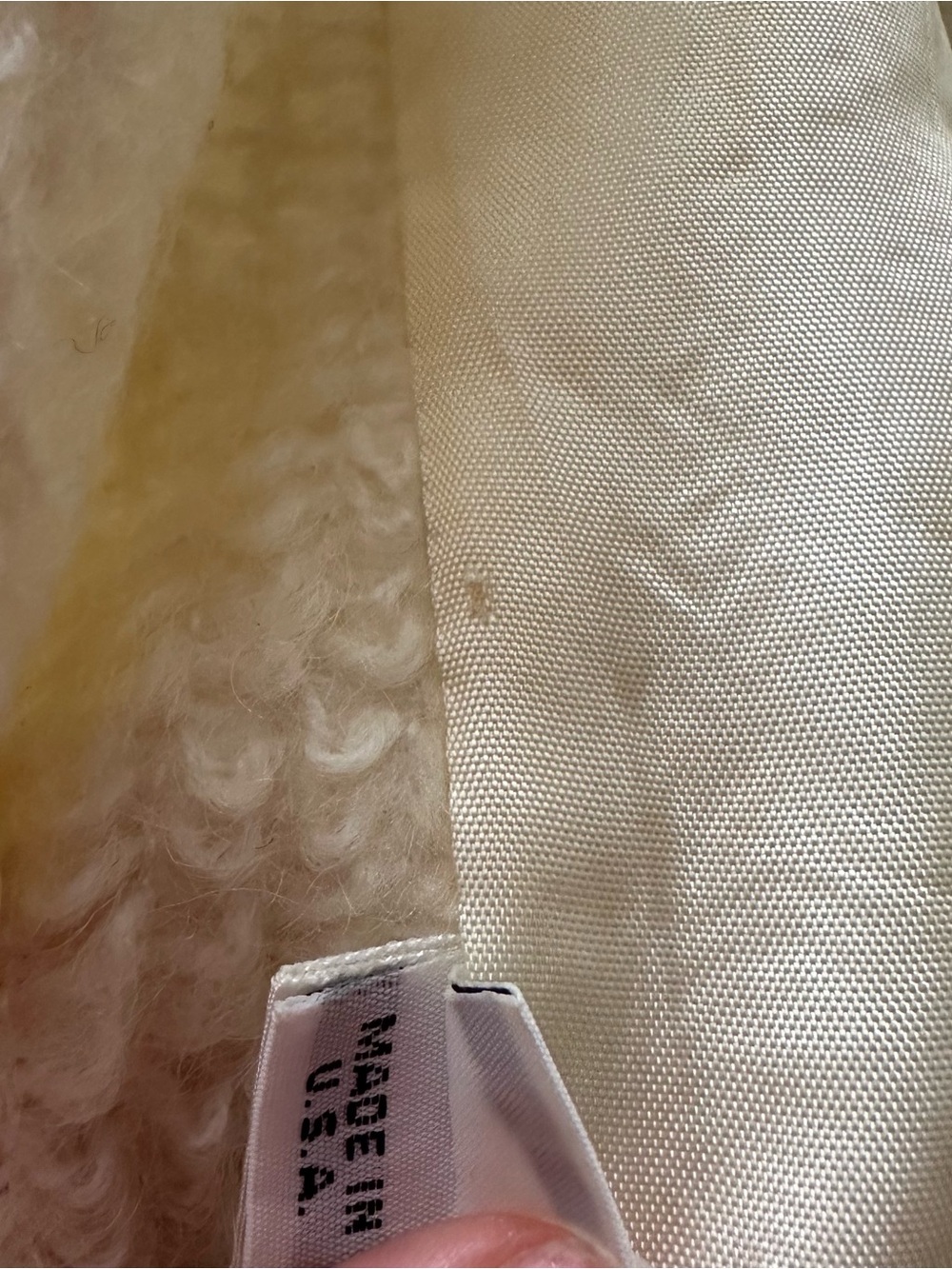 Cream Bouclé Textured Button Jacket - Picture 3 of 3